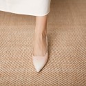 338-26 wedding shoes women's 2021 spring new Korean Sequin gradient high heels pointed shallow mouth banquet Bridesmaid single shoes