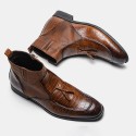 Foreign trade men's shoes new short velvet Amazon popular retro tassel cross-border men's Boots 