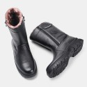 Cross border men's shoes cotton boots pure wool warm Russian popular bilateral zipper high barrel foreign trade men's snow boots 