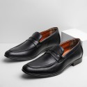 Summer new suit business men's shoes, casual pointed formal clothes, Lefu shoes and black leather shoes 