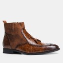 Foreign trade men's shoes new short velvet Amazon popular retro tassel cross-border men's Boots 