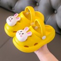 Children's Baotou slippers indoor soft bottom anti-skid children's hole shoes summer cute children's beach shoes baby cool slippers