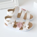 2022 clearance girls' sandals princess shoes summer Korean children's beach shoes baby shoes three flower Roman shoes tide