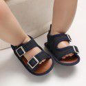 Summer 0-1-year-old baby walking shoes silicone rubber soled breathable sandals baby shoes