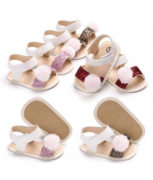 2018 new summer 0-1-year-old female baby sandals non slip baby walking shoes support a substitute