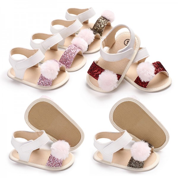 2018 new summer 0-1-year-old female baby sandals non slip baby walking shoes support a substitute