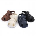 Baby shoes summer men's baby 0-1 years old foot wrapped solid color sandals toddlers one hair substitute