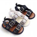 Summer 0-1-year-old baby walking shoes silicone rubber soled breathable sandals baby shoes