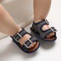 Summer 0-1-year-old baby walking shoes silicone rubber soled breathable sandals baby shoes