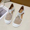 Shoes summer Baotou mesh sandals women's summer soft sole 2022 breathable hollow mesh face big head one foot doll shoes hot