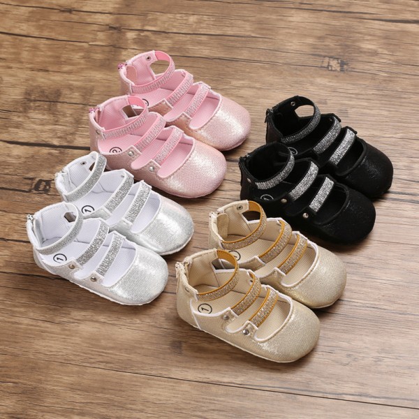 Spring and summer 0-1-year-old baby walking shoes soft sole wisp empty baby shoes lovely princess shoes summer sandals