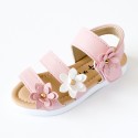 2022 clearance girls' sandals princess shoes summer Korean children's beach shoes baby shoes three flower Roman shoes tide