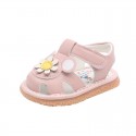 A pair of female baby sandals, baby walking shoes, summer women's treasure little princess shoes, soft soled children's girls' shoes