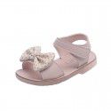 Summer princess shoes new girls' hair knot sandals 2022 baby SANDALS BEACH one Korean version-