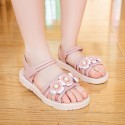 Children's sandals flower fashion small, medium and large children's beach shoes girls' soft soled student girls' shoes 24-38