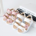 2022 clearance girls' sandals princess shoes summer Korean children's beach shoes baby shoes three flower Roman shoes tide