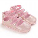 Spring and summer 0-1-year-old baby walking shoes soft sole wisp empty baby shoes lovely princess shoes summer sandals