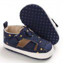 Summer 0-6-12 months male baby Baotou sandals baby shoes soft soled non slip breathable walking shoes indoor