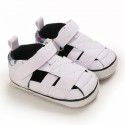 Summer 0-1 year old foreign trade toddler shoes canvas sandals soft soled baby shoes baby shoes