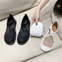 Shoes summer Baotou mesh sandals women's summer soft sole 2022 breathable hollow mesh face big head one foot doll shoes hot