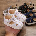 Summer 0-6-12 months male baby Baotou sandals baby shoes soft soled non slip breathable walking shoes indoor