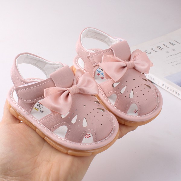 Summer baby sandals tide 0-2 years old baby shoes non slip soft sole Baotou toddler shoes princess shoes 2644