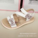 2019 summer bow girls' sandals Korean version soft bottom middle and small children's lady princess shoes new children's sandals low