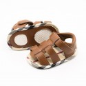 0-1-year-old Plaid handmade sandals baby shoes toddler shoes baby shoes one hair substitute