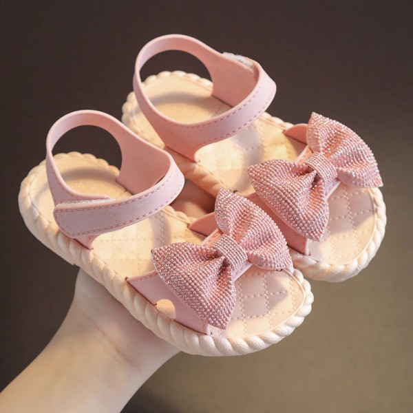 Nvbao sandals Girls Summer 2021 new children's soft bottom fashion little girl princess shoes beach open toe sandals