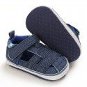 Summer 0-1 year old foreign trade toddler shoes canvas sandals soft soled baby shoes baby shoes