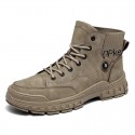 Martin boots men's high top 2021 autumn winter new Korean men's Boots Black Classic hosiery casual work shoes men's shoes 
