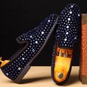 Amazon wishlazada new trend nightclub men's shoes Rhinestone Korean version small leather shoes factory 
