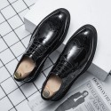 Men's shoes 2021 autumn winter new fashion trend men's shoes pointed super fiber white business casual low top formal leather shoes 