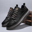 Men's shoes 2021 autumn new low top board shoes fashion outdoor casual black trendy shoes men's trendy casual shoes 