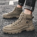 Martin boots men's high top 2021 autumn winter new Korean men's Boots Black Classic hosiery casual work shoes men's shoes 