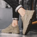 Martin boots men's low top 2021 autumn new canvas tide shoes Korean fashion retro student casual men's Boots 