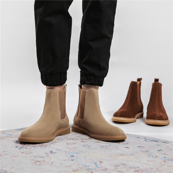 Winter Chelsea men's boots anti velvet leather spot supply wholesale and distribution of Wenzhou Martin boots large cross-border shoes 