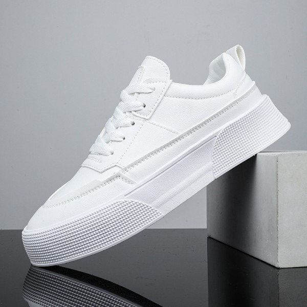 Men's sports small white shoes men's leisure running leather board shoes trend versatile student shoes men's spot wholesale 