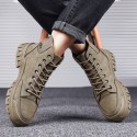 Martin boots men's high top 2021 autumn winter new Korean men's Boots Black Classic hosiery casual work shoes men's shoes 