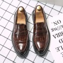 Leather shoes men's business casual men's shoes Korean version trend inside increased black breathable trendy shoes British Soft soled formal leather shoes 