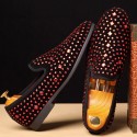 Amazon wishlazada new trend nightclub men's shoes Rhinestone Korean version small leather shoes factory 