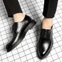 Business men's shoes formal casual shoes British breathable fashion shoes real leather inside increased Korean leather shoes men's hair 