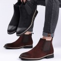 Martin boots men's high top British style Chelsea boots retro color Polish trendy shoes casual versatile men's boots one hair substitute 