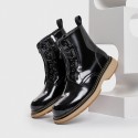 Martin boots men's fashion bright leather British versatile casual high top shoes men's new autumn Korean work clothes boots 