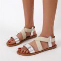 2022 cross border summer new sandals women in Europe and the United States popular large light flat bottomed women's sandals sandals