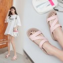 2020 new sandals fairy student flat bottom soft bottom versatile thick bottom Korean version fashion yuansufeng slippers summer