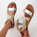 2022 cross border summer new sandals women in Europe and the United States popular large light flat bottomed women's sandals sandals