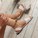 Cross border European and American large sandals women's 2022 summer new ins beach sandals Amazon 43