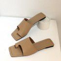 European and American style fashion clip toe color sandals Amazon wish express cross-border new large women's shoes
