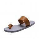 2022 new cross-border foreign trade leisure flip flop women's flat bottom comfortable and versatile beach sandals for women to wear outside at home